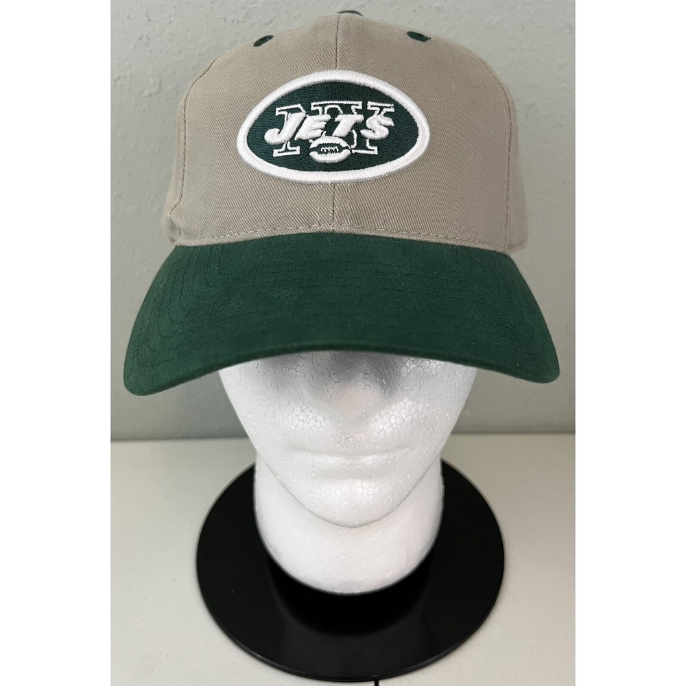 Annco NY Jets NFL Adjustable Hat Tan Green Baseball Cap Mens One Size